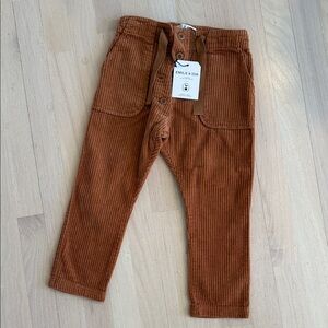 Emile et Ida Rust Corduroy Kids Trousers